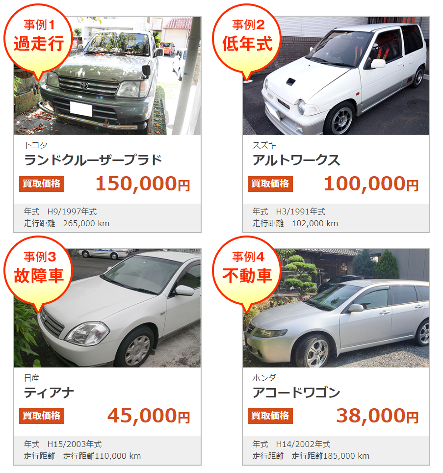 カーネクストの買取実績