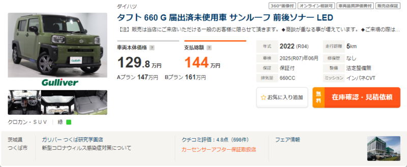 ダイハツ・タフト