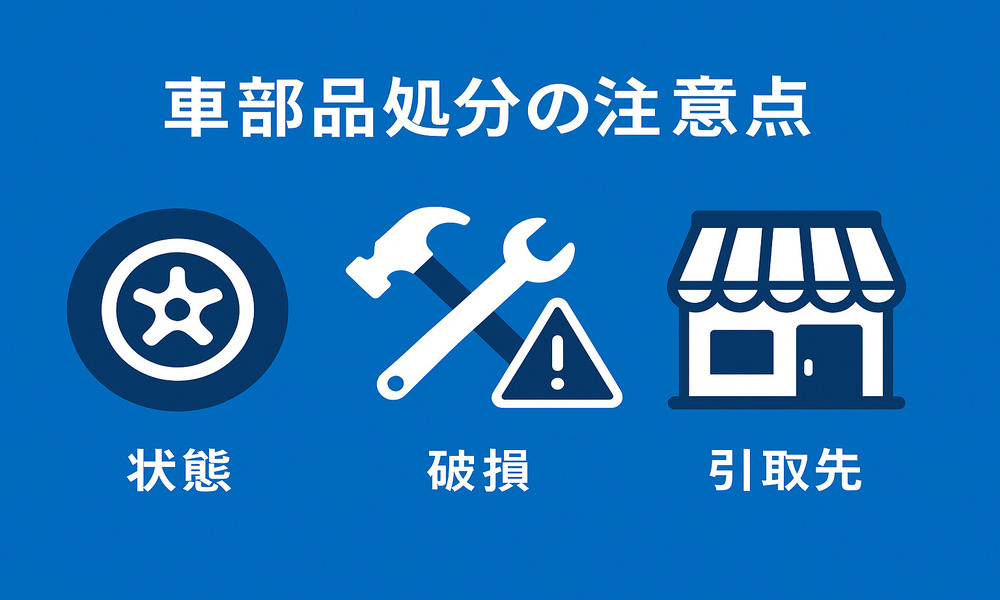 車の部品_処分の注意点