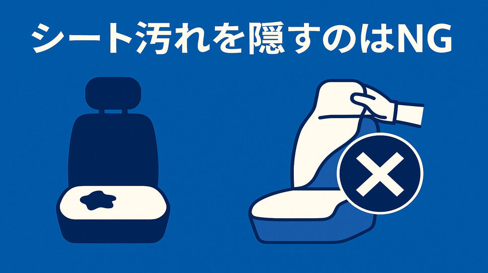 シートの汚れ_隠す