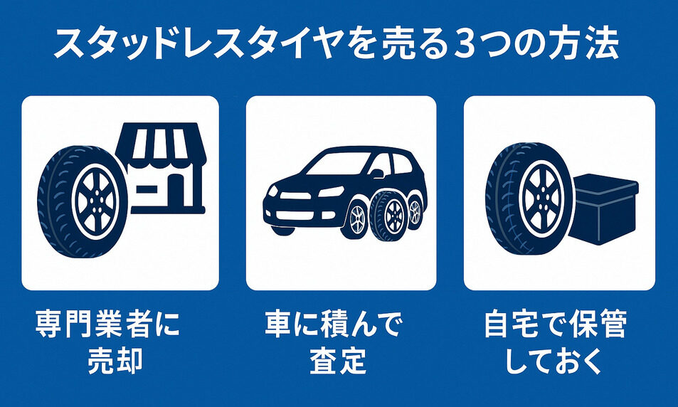 スタッドレスタイヤを売る方法
