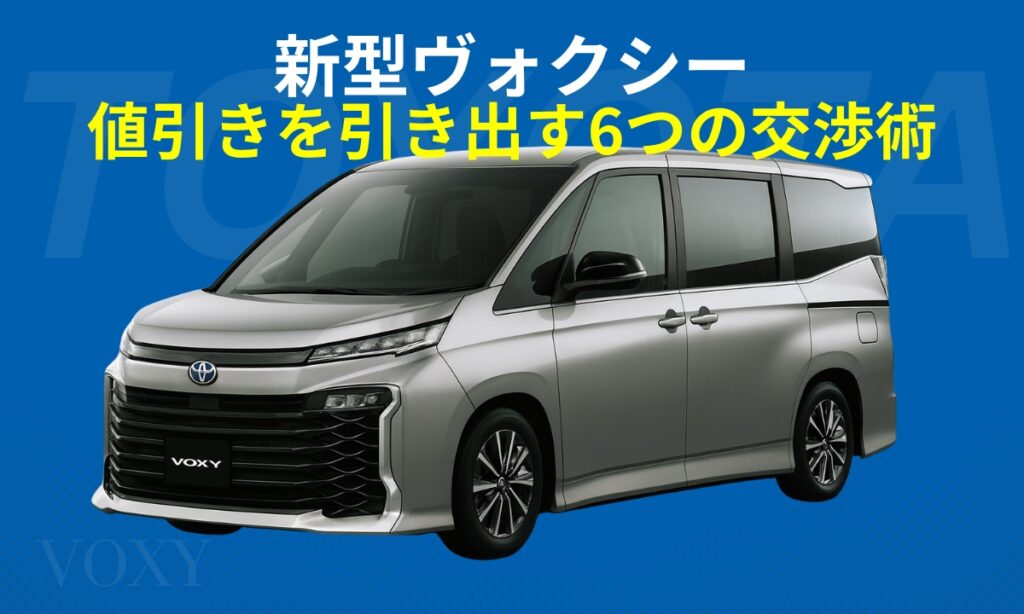 新型ヴォクシー値引きを引き出す6つの交渉術