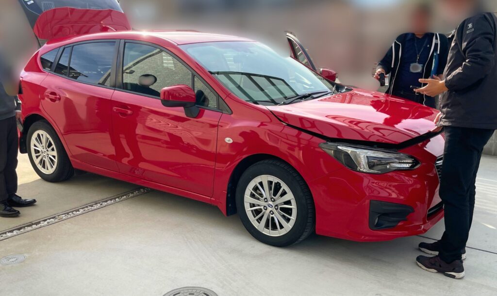 車一括査定の同時査定の様子