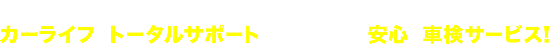 クルマ選びから、保険、アフターサービス等、カーライフをトータルサポートしてきたからこその安心の車検サービス！